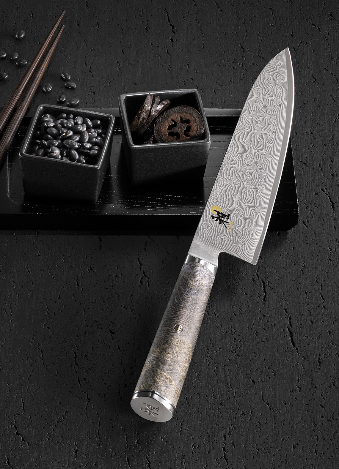 Unikatowe, 132-warstwowe noże japońskie Miyabi 5000 MCD 67 Black z Seki w Japonii